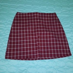 Plaid Short Skirt